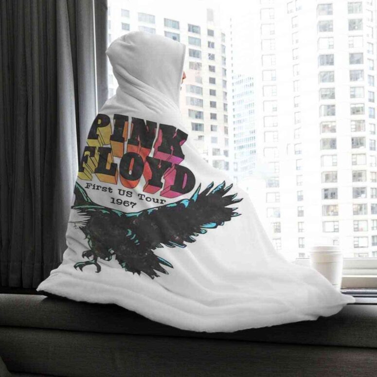 First US Tour 1967 Pink Floyd Hooded Blanket First US Tour 1967 Pink Floyd Hooded Blanket