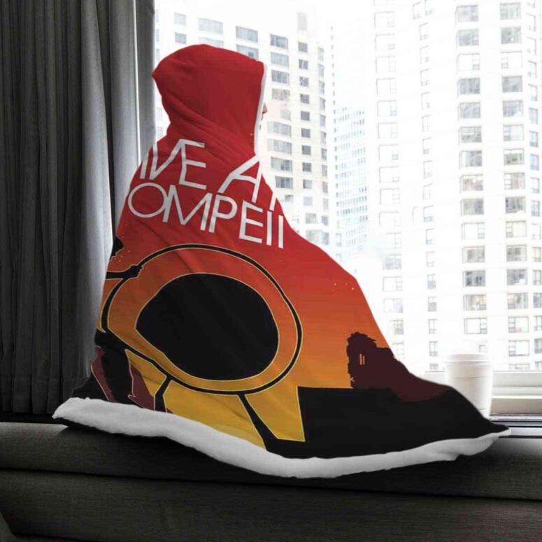 Pink Floyd Live At Pompeii Hooded Blanket