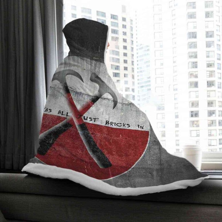Pink Floyd The Wall All In All Hooded Blanket Pink Floyd The Wall All In All Hooded Blanket