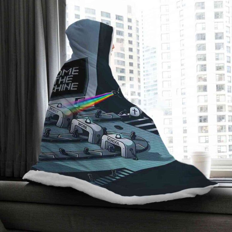 Welcome To The Machine Pink Floyd Hooded Blanket