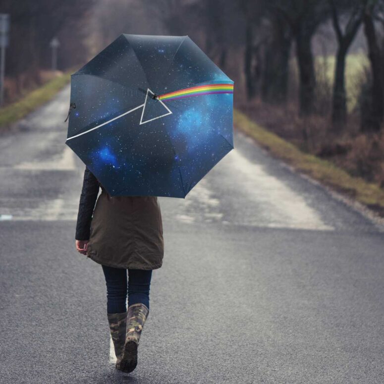 Pink Floyd Umbrella - Dark Side Of The Moon Art Blue Pink Floyd Umbrella - Dark Side Of The Moon Art Blue