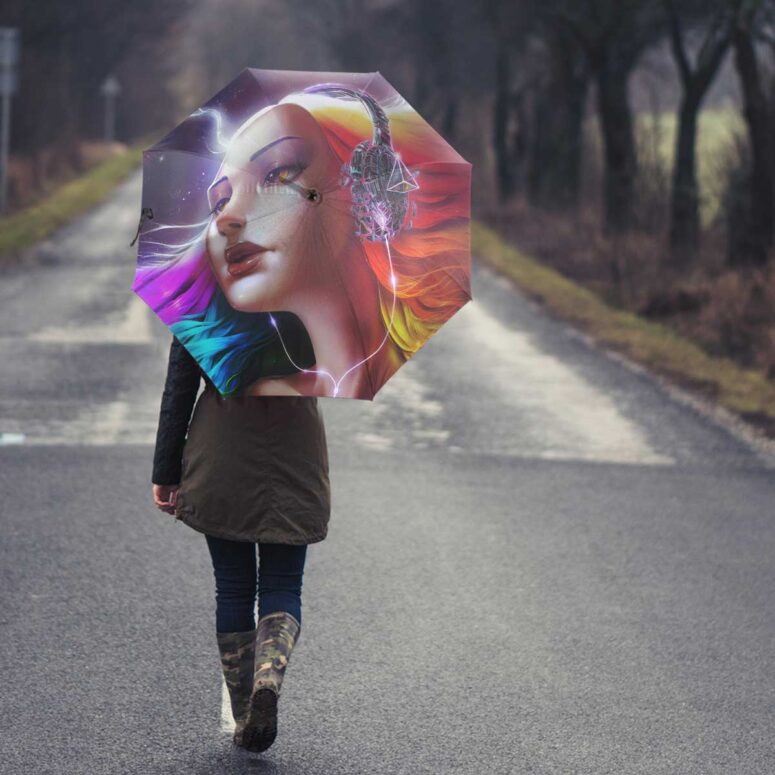 Pink Floyd Umbrella - Lady Art Pink Floyd Umbrella - Lady Art
