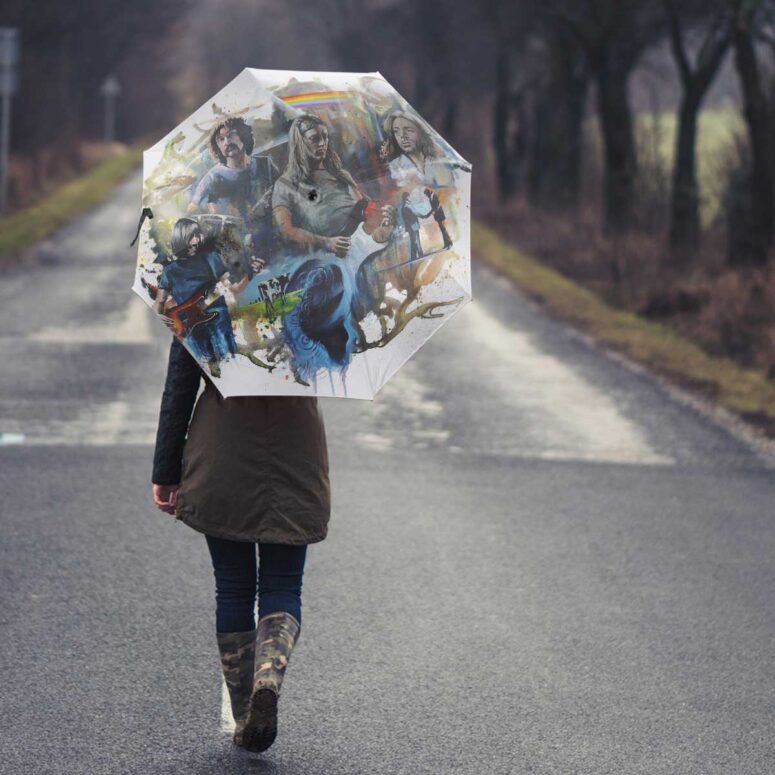 Pink Floyd Umbrella - OilPaint Artwork Limited Edition Pink Floyd Umbrella - OilPaint Artwork Limited Edition