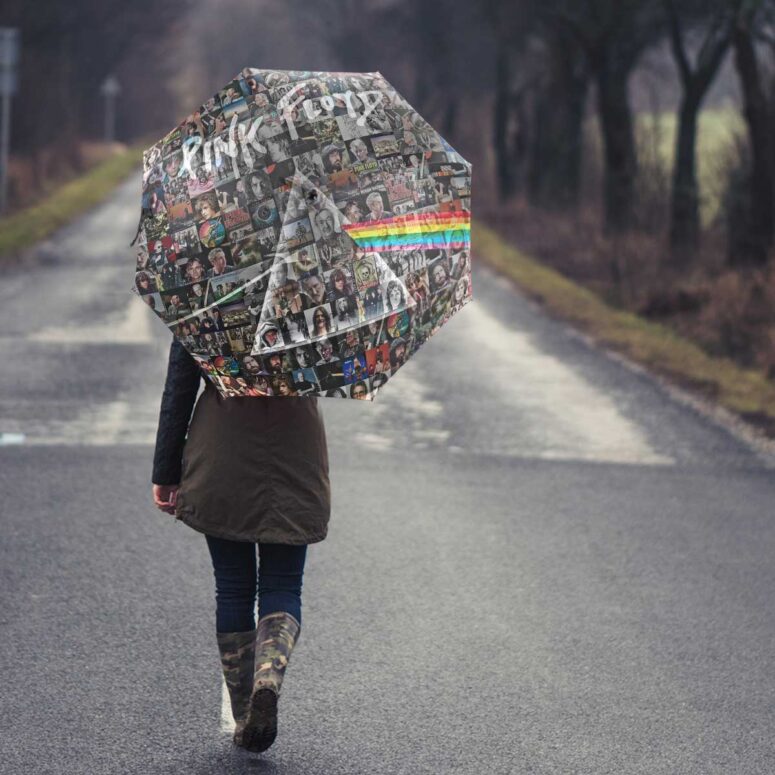 Pink Floyd Umbrella - Photo Mosaic Print Art of All Things