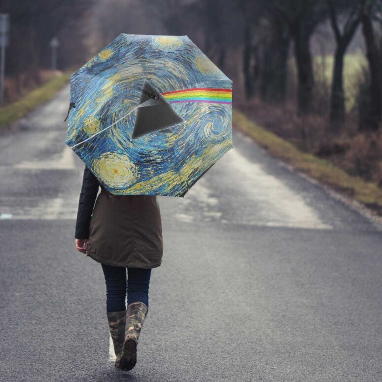 Pink Floyd Umbrella - Starry Night Dark Side Of The Moon Pink Floyd Umbrella - Starry Night Dark Side Of The Moon