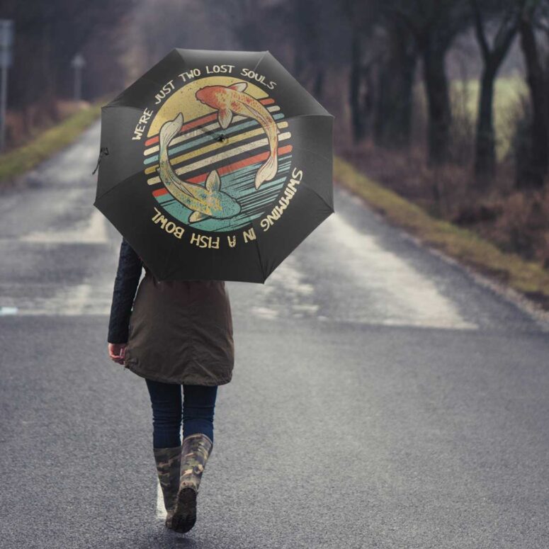 Pink Floyd Umbrella - Two Lost Souls swimming