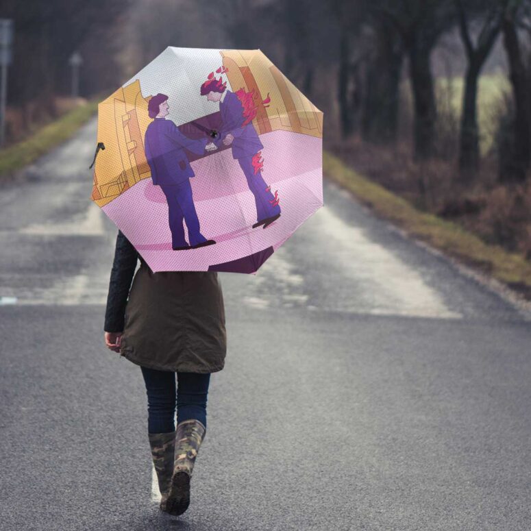 Pink Floyd Umbrella - Wish you were here Art Pink Floyd Umbrella - Wish you were here Art