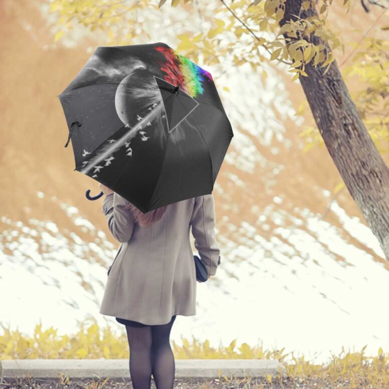 Pink Floyd Umbrella - Dark Side Of the Moon in Space Digital Art Pink Floyd Umbrella - Dark Side Of the Moon in Space Digital Art