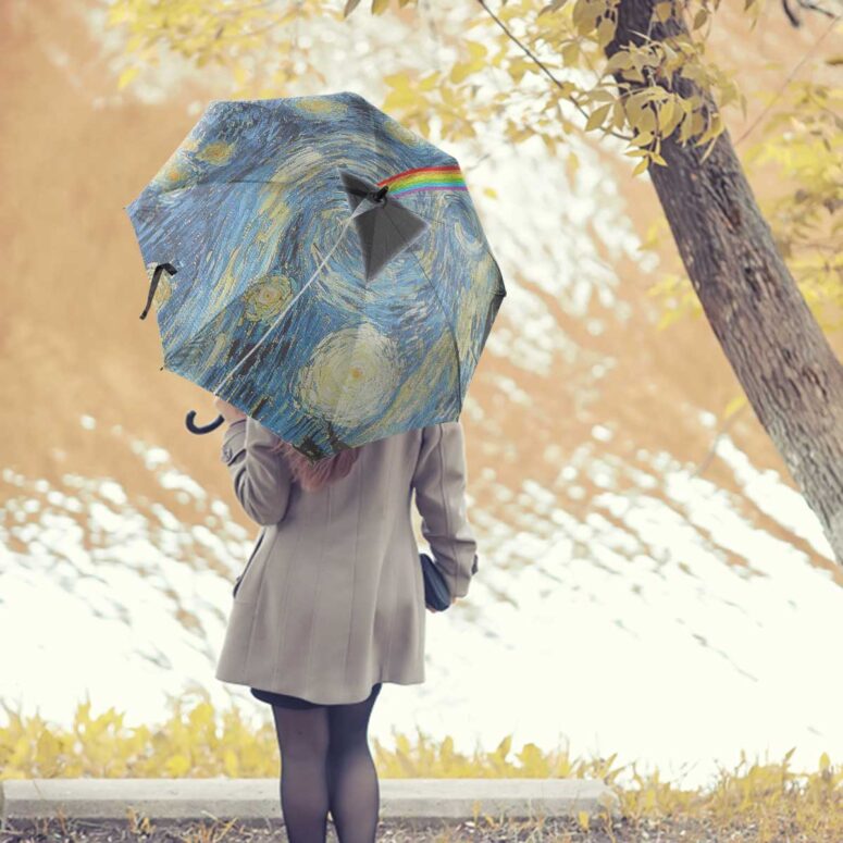 Pink Floyd Umbrella - Starry Night Dark Side Of The Moon Pink Floyd Umbrella - Starry Night Dark Side Of The Moon