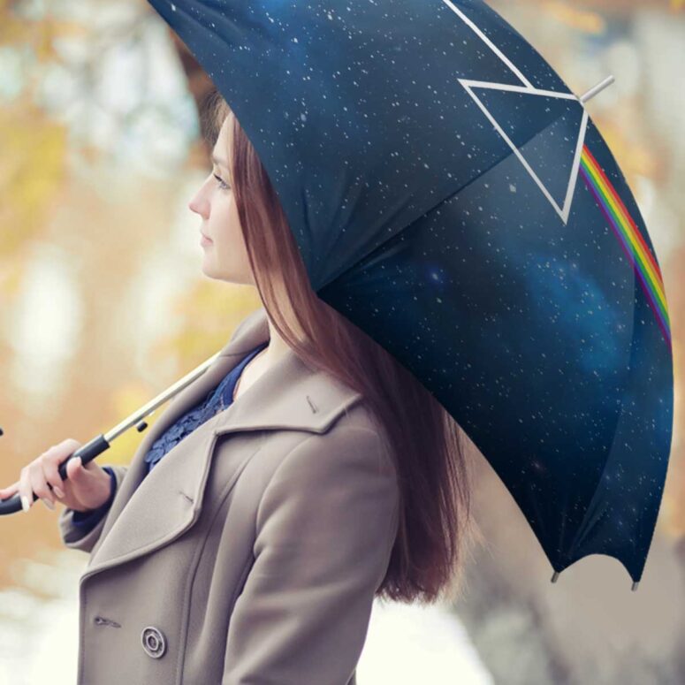 Pink Floyd Umbrella - Dark Side Of The Moon Art Blue Pink Floyd Umbrella - Dark Side Of The Moon Art Blue