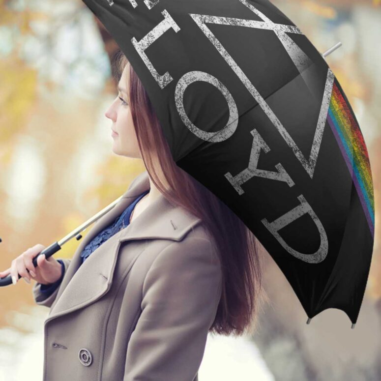 Pink Floyd Umbrella - Dark Side Of The Moon Distressed Pink Floyd Umbrella - Dark Side Of The Moon Distressed