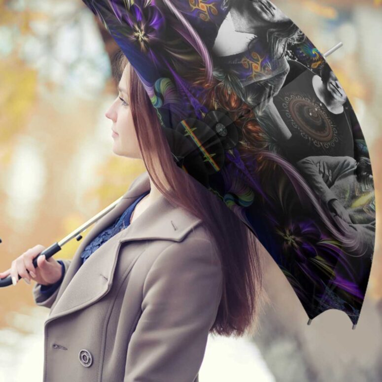 Pink Floyd Umbrella - Dark Side Of The Moon Psychedelic Abstract Art Pink Floyd Umbrella - Dark Side Of The Moon Psychedelic Abstract Art