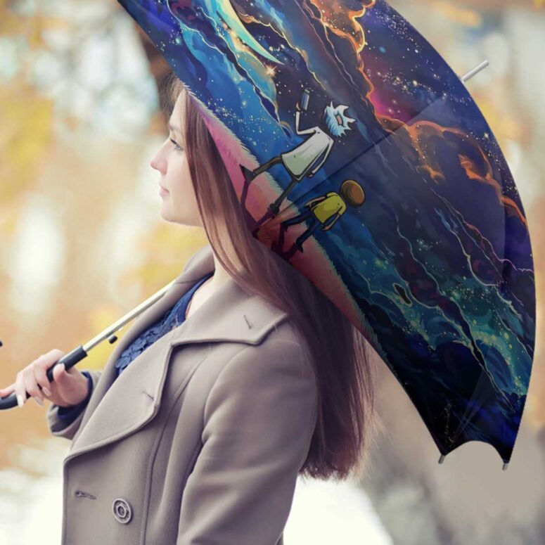 Pink Floyd Umbrella - Rick and Morty The Dark Side Of The Moon
