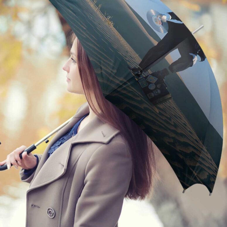 Pink Floyd Umbrella - Wish You Were Here Desert Man in Bowler