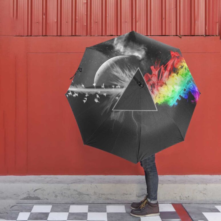 Pink Floyd Umbrella - Dark Side Of the Moon in Space Digital Art Pink Floyd Umbrella - Dark Side Of the Moon in Space Digital Art