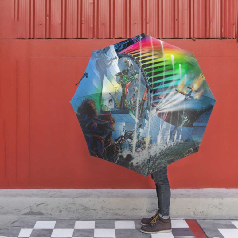 Pink Floyd Umbrella - Interestellar Show Pink Floyd Colorful