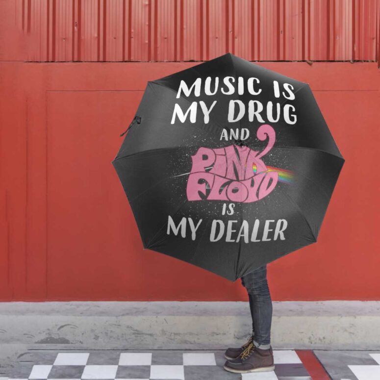 Pink Floyd Umbrella - Music is my drug and PinkFloyd is my dealer