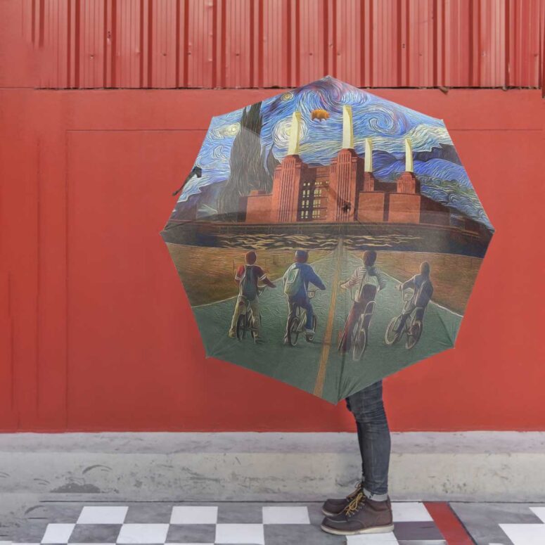 Pink Floyd Umbrella - Pigs Can Fly Stranger Things x Animals