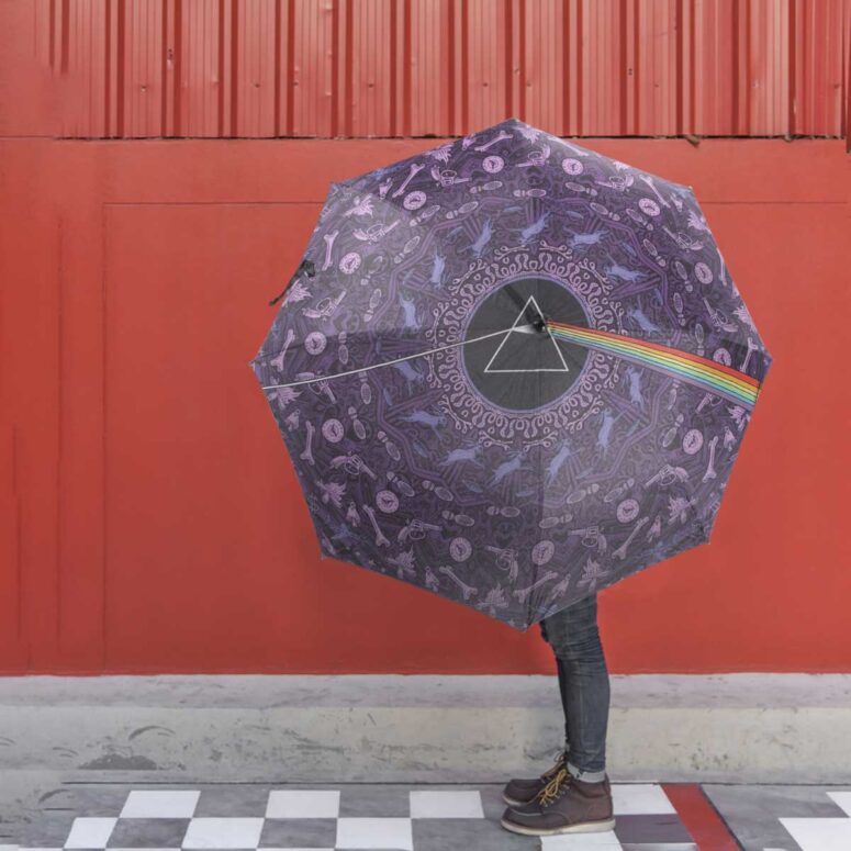 Pink Floyd Umbrella - Dark Side of the Moon Album Psychedelic