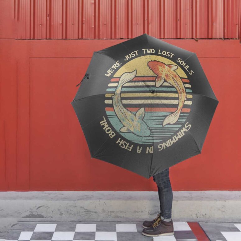 Pink Floyd Umbrella - Two Lost Souls swimming