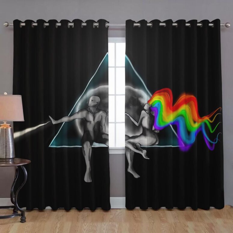 Pink Floyd Window Curtains - Adam Eva Pink Floyd Window Curtains - Adam Eva