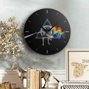 Pink Floyd Wooden Clock - Adam Eva