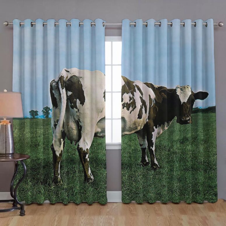 Pink Floyd Window Curtains - Atom Heart Mother