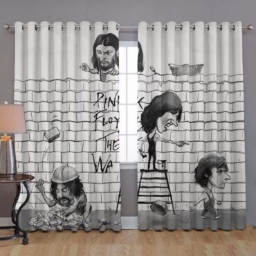 Pink Floyd Window Curtains - Building The Wall