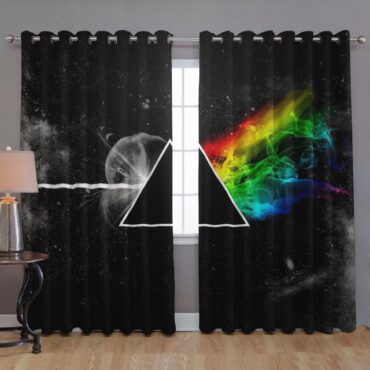 Pink Floyd Window Curtains - Dark Side Of the Moon in Space