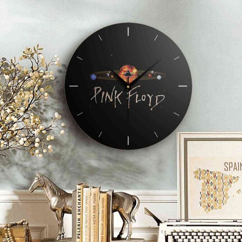 Pink Floyd Wooden Clock - GALAXY Dark Side Of The Moon
