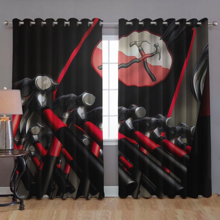Pink Floyd Window Curtains - Hammer March Pink Floyd Window Curtains - Hammer March
