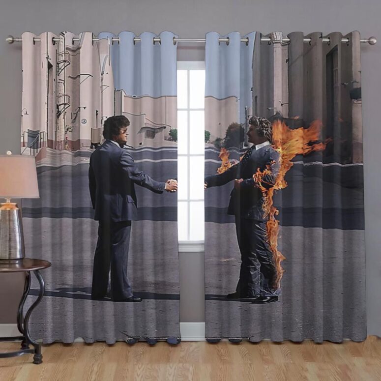 Pink Floyd Window Curtains - HandShake Wish You Were Here