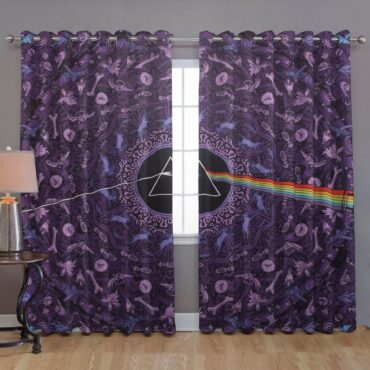 Pink Floyd Window Curtains - Dark Side of the Moon Album Psychedelic