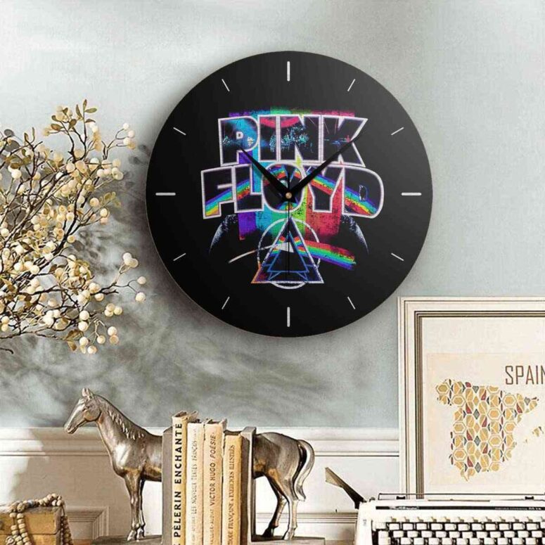 Pink Floyd Wooden Clock - Full Color Pink Floyd Wooden Clock - Full Color