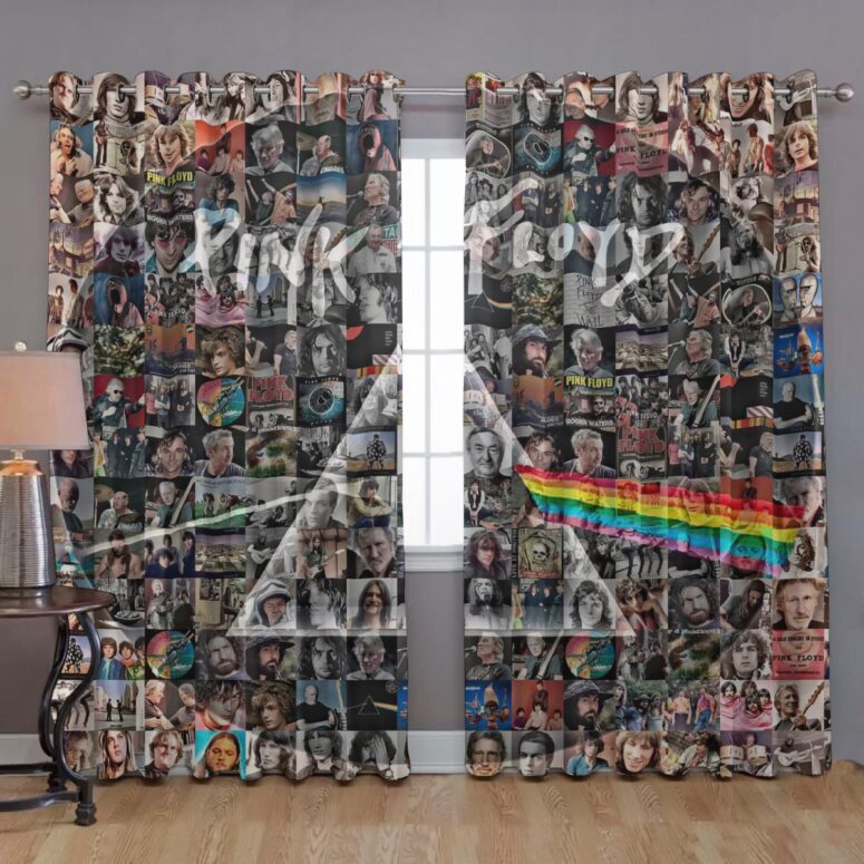 Pink Floyd Window Curtains - Photo Mosaic Print Art of All Things Pink Floyd Window Curtains - Photo Mosaic Print Art of All Things