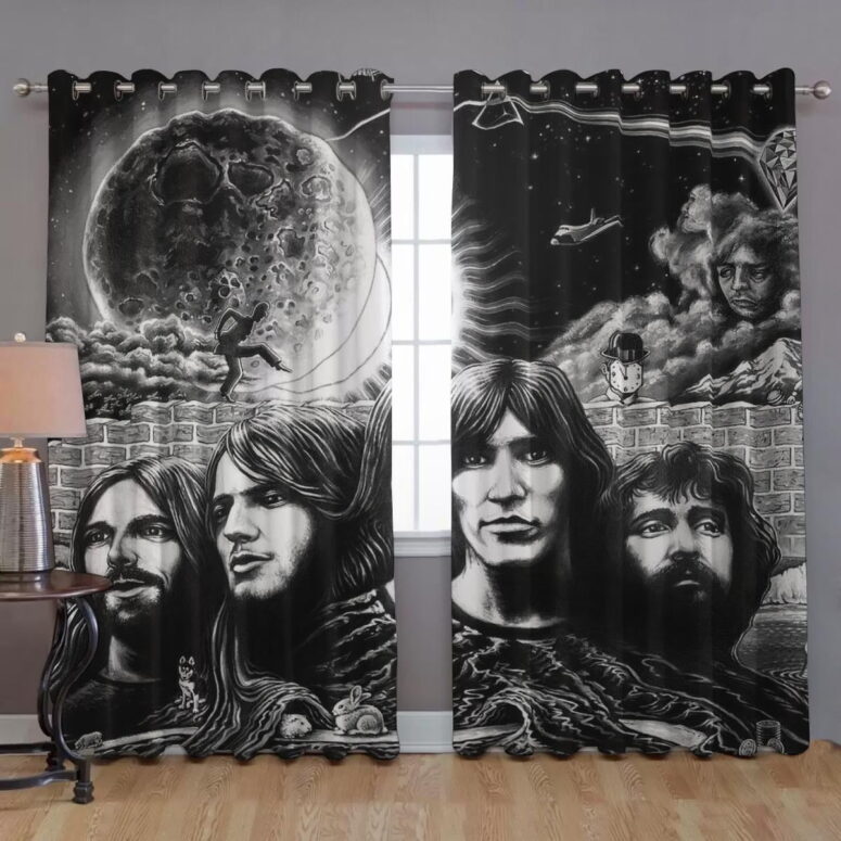 Pink Floyd Window Curtains - Psychedelism Pink Floyd Window Curtains - Psychedelism