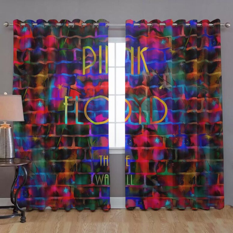 Pink Floyd Window Curtains - The Wall Water Painting
