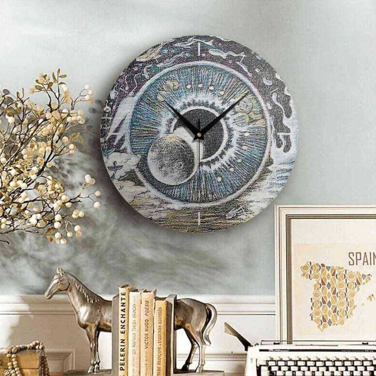 Pink Floyd Wooden Clock - Pulse Sketch