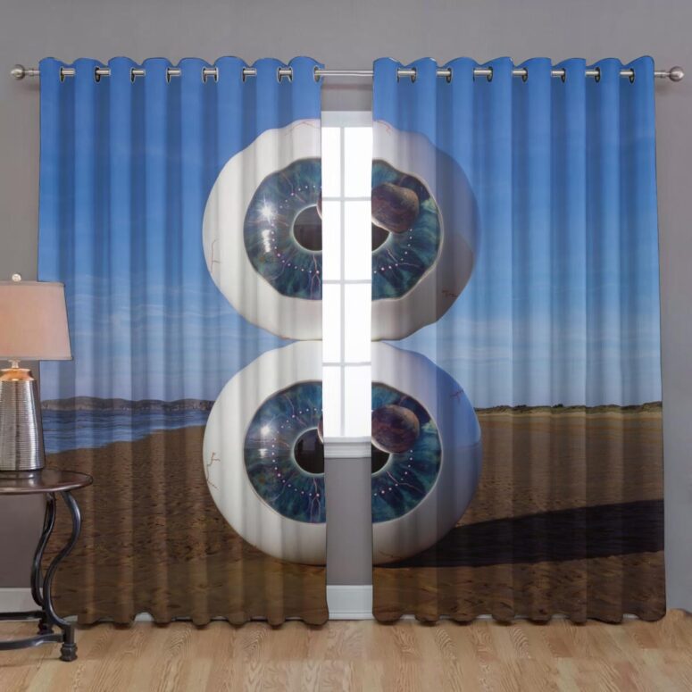 Pink Floyd Window Curtains - Pulse in Reallife beach