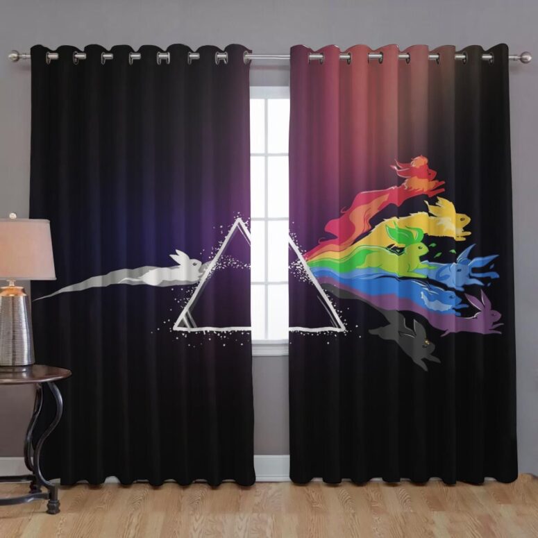 Pink Floyd Window Curtains - Rabbit