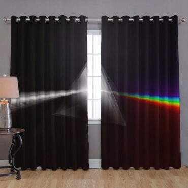 Pink Floyd Window Curtains - The Dark Side of The Moon Digital Painting