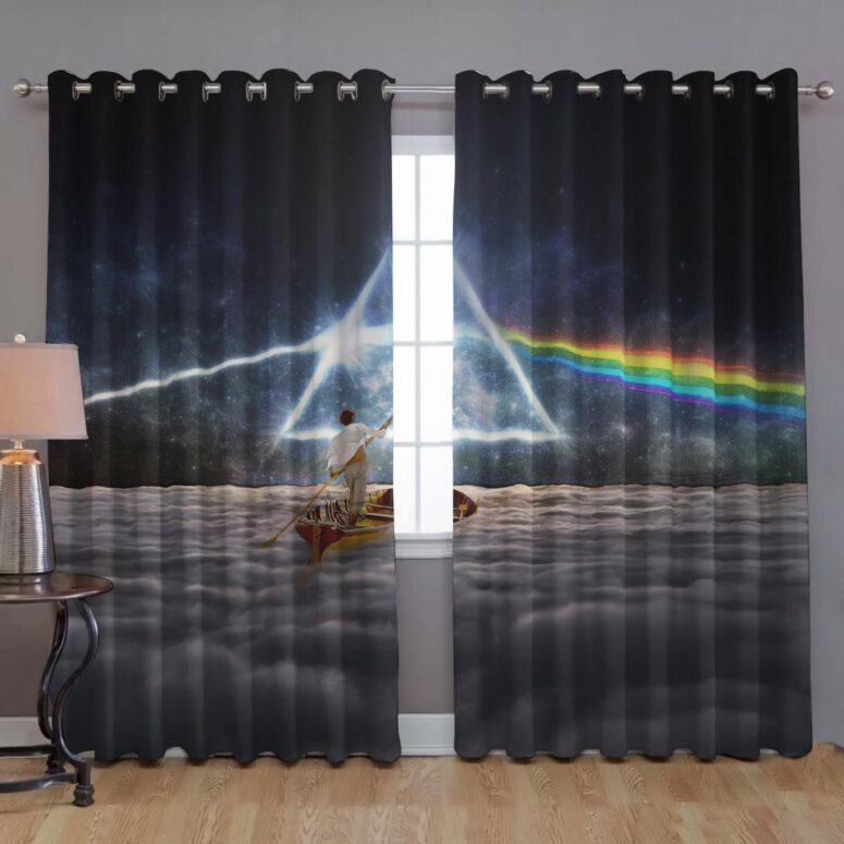 Pink Floyd Window Curtains - The Endless River x DSOTM Pink Floyd Window Curtains - The Endless River x DSOTM