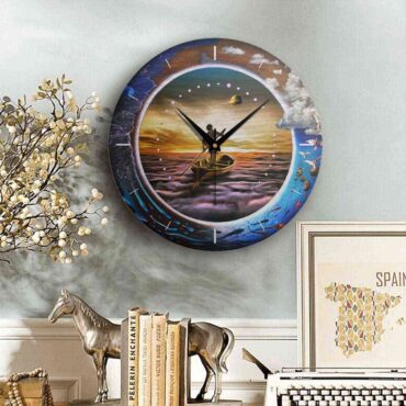 Pink Floyd Wooden Clock - The Endless River Pink Floyd Wooden Clock - The Endless River