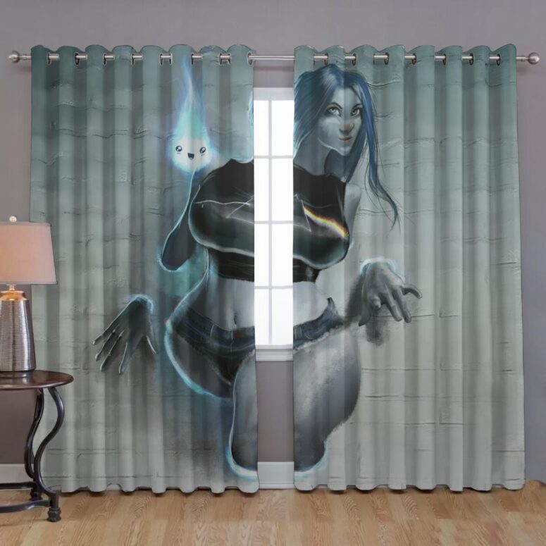 Pink Floyd Window Curtains - The Ghost Girl Pink Floyd fan Pink Floyd Window Curtains - The Ghost Girl Pink Floyd fan