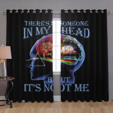 Pink Floyd Window Curtains - There's Someone in My Head But It's Not Me