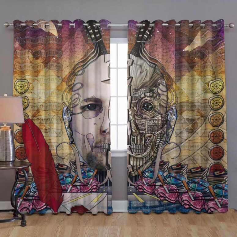 Pink Floyd Window Curtains - Welcome to the Machine Digital Art