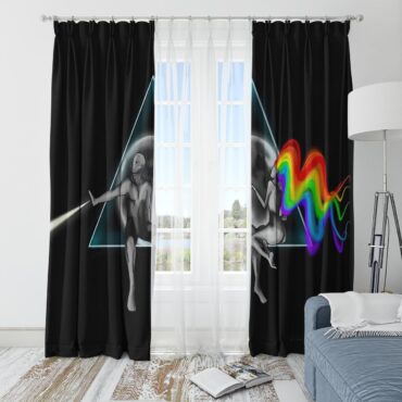Pink Floyd Window Curtains - Adam Eva