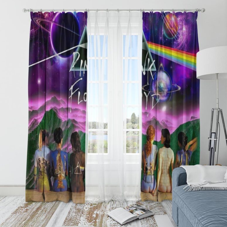 Pink Floyd Window Curtains - Album Illustration DSOTM Pink Floyd Window Curtains - Album Illustration DSOTM