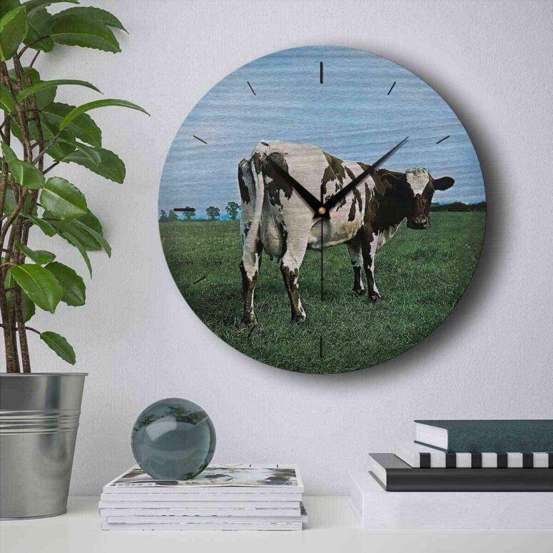 Pink Floyd Wooden Clock - Atom Heart Mother