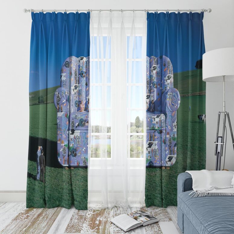 Pink Floyd Window Curtains - Characters Chair Pink Floyd Window Curtains - Characters Chair